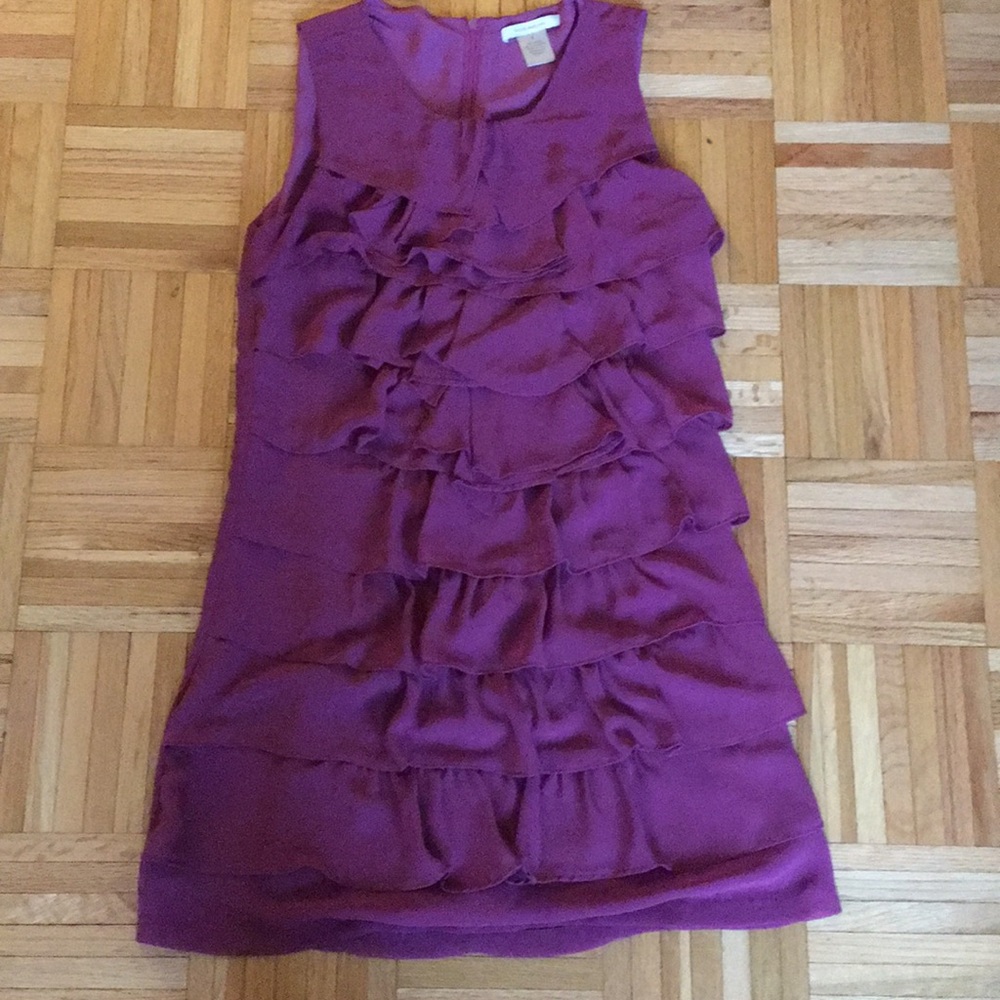 Purple Party Ruffled Dress